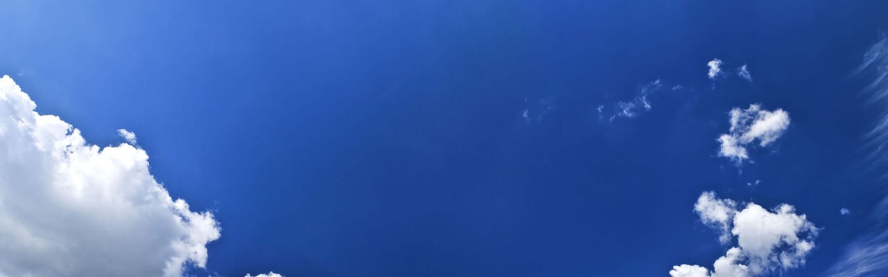 Panoramic blue sky with clouds. / Dreamstime Image #6006785